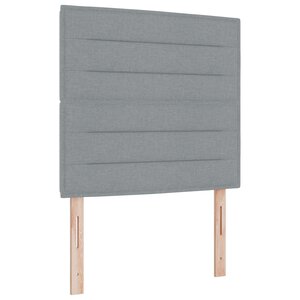 vidaXL Tête de lit design Lines Gris clair 80 cm Tissu