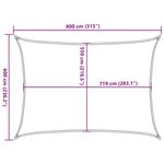 vidaXL Voile d'ombrage 160 g/m² Rouge 6x8 m PEHD