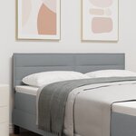 Tête de lit vidaXL Design Lignes Gris clair 140 cm Tissu