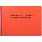 Journal de recettes et dépenses des professions libérales, 80 pages, 27 x 38 cm