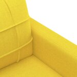 vidaXL Fauteuil Jaune clair 60 cm Tissu