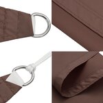 vidaXL Voile de parasol tissu oxford rectangulaire 6x8 m marron