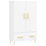 vidaXL Buffet haut blanc 69 5x31x115 cm bois d'ingénierie