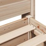 vidaXL Cadre de lit sans matelas 90x200 cm bois de pin massif