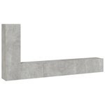 vidaXL Ensemble de meubles TV 3 Pièces Gris béton Bois d'ingénierie