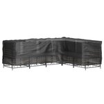vidaXL Housses de salon de jardin en forme de L 2 Pièces 16 œillets