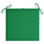 vidaXL Chaises pliables de jardin lot de 2 avec coussins Bambou