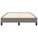vidaXL Cadre de lit gris foncé 120x190 cm tissu