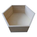 6 étagères hexagonales en bois 36 x 31 x 10 cm