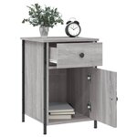 vidaXL Tables de chevet 2 Pièces sonoma gris 40x42x60cm bois d'ingénierie