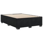 vidaXL Cadre de lit sans matelas noir 140x200 cm velours
