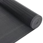 vidaXL Tapis rectangulaire gris 80x400 cm bambou