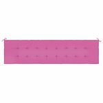 vidaXL Coussin de banc de jardin rose 200x50x4 cm tissu