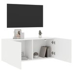 vidaXL Meuble TV mural blanc 100x30x41 cm