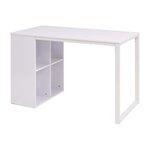 Bureau table meuble travail informatique écriture 120 cm blanc 0502105