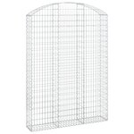 vidaXL Panier de gabions arqué 150x30x200/220 cm Fer galvanisé