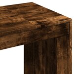 vidaXL Bureau chêne fumé 123 5x73 5x75 cm bois d'ingénierie