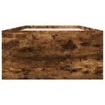 vidaXL Cadre de lit sans matelas chêne fumé 90x200 cm