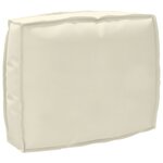 vidaXL Coussin de palette pour dossier Crème 50x40x12 cm Tissu Oxford