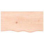 vidaXL Étagère murale 80x40x2 cm bois de chêne massif non traité