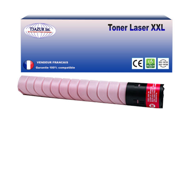 Toner compatible avec  ricoh aficio mpc305  mpc305sp  mpc305spf remplace ricoh 842081/841596/mpc305e - magenta - 4 000 pages - t3azur