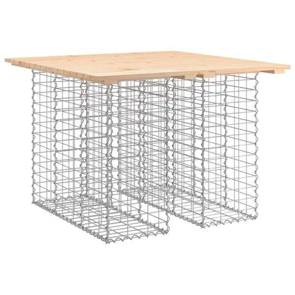 vidaXL Banc de jardin design de gabion 100x102x72cm bois massif de pin