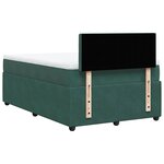 vidaXL Sommier à lattes de lit avec matelas vert foncé 120x190 cm