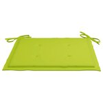 vidaXL Chaises pliables d'extérieur lot de 4 et coussins Bois d'acacia