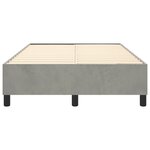 vidaXL Cadre de lit sans matelas gris clair 120x200 cm velours