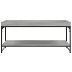 vidaXL Table basse sonoma gris 100x49x45 cm bois d'ingénierie