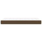 vidaXL Matelas de lit à ressorts ensachés marron foncé 120x190x20 cm