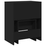 vidaXL Coiffeuse et tabouret noir 60x40x113 5 cm