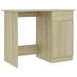 vidaXL Bureau Chêne sonoma 100x50x76 cm Bois d’ingénierie
