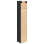 vidaXL Armoire de rangement mince noir 40x42 5x225cm bois d'ingénierie