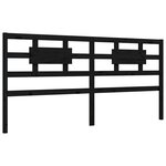 vidaXL Cadre de lit sans matelas noir 200x200 cm bois massif de pin