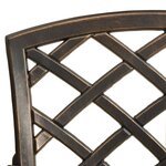 vidaXL Ensemble de bistro 5 Pièces Aluminium coulé Bronze