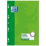 Copies doubles perforées A4 Séyès 200 pages (50 copies) 90g OXFORD