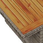 Ensemble de canapé de jardin 9 pièces avec coussins gris poly rotin vidaXL
