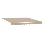 Store rétractable manuel vidaXL avec LED beige 400x300 cm