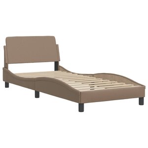 vidaXL Cadre de lit avec tête de lit Cappuccino 80x200 cm Similicuir