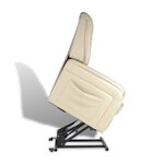 vidaXL Fauteuil inclinable TV Beige Similicuir