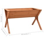 vidaXL Jardinière 90x55x56 cm Bois de sapin