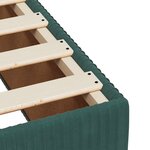 vidaXL Sommier à lattes de lit et matelas Vert foncé 80x200 cm Velours