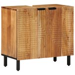 Meuble sous-lavabo vidaXL 62x33x58 cm en bois d'acacia massif