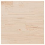 vidaXL Dessus de table 70x70x2 5 cm bois de pin massif