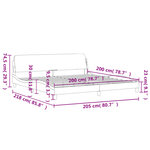 vidaXL Cadre de lit sans matelas marron 200x200 cm similicuir