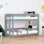 Lit superposé enfant ULURU 142 cm gris