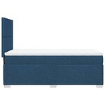vidaXL Sommier à lattes de lit avec matelas Bleu 100x200 cm Tissu