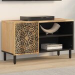 vidaXL Meuble TV 80x31x46 cm bois massif de manguier