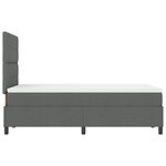 vidaXL Lit à Sommier avec Matelas et LED Gris Foncé 120x190 cm en Tissu